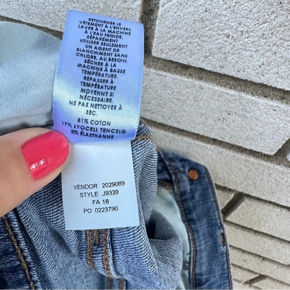 Caslon Straight Leg Medium Wash Raw Hem Jeans - Picture 13 of 13